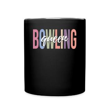 Bowling Girl Bowling Team - Tasse einfarbig - Schwarz - Vorne