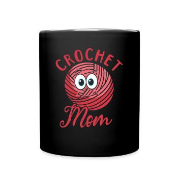 Crochet Maman au crochet Maman au crochet - Mug uni - noir - Devant