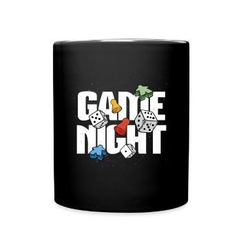 Brettspiel-Enthusiasten - Tasse einfarbig - Schwarz - Vorne