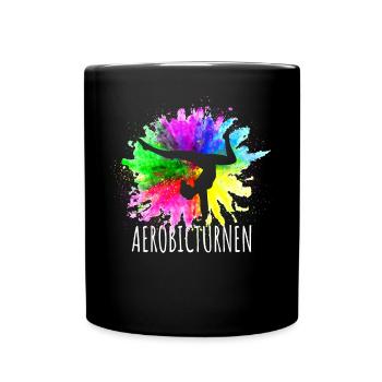 Gymnaste Gymnastique Club de gymnastique Gymnastique aérobique - Mug uni - noir - Devant