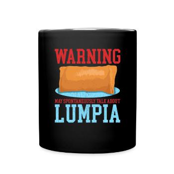 Lumpia Spring Roll Loempia Cadeau - Mug uni - noir - Devant
