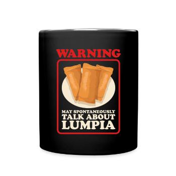 Lumpia Loempia Rouleau de printemps cadeau - Mug uni - noir - Devant