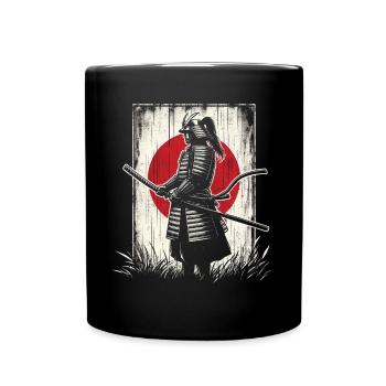 Samouraï - Mug uni - noir - Devant