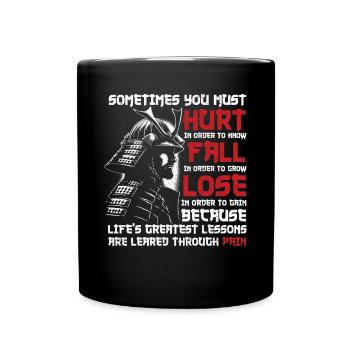 Samouraï - Mug uni - noir - Devant