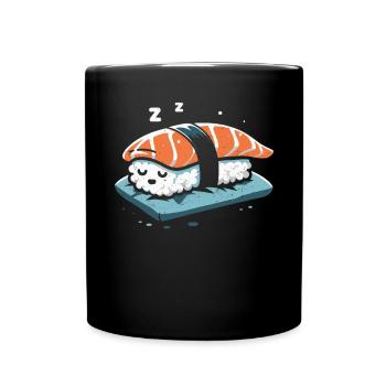 Sushi - Tasse einfarbig - Schwarz - Vorne
