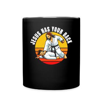 Kawaii Chibi Anime Girl Anime Merch Japanese - Full Colour Mug - black - Front