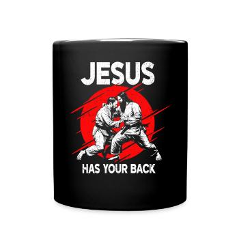 Kawaii Chibi Anime Girl Anime Merch Japanese - Full Colour Mug - black - Front