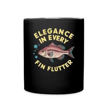 Cerise, Barbe, Poisson, Aquarium, Eau douce, Aquariophilie, - Mug uni - noir - Devant