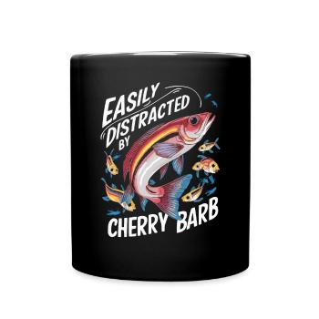 Poisson barbelé cerisier Poisson d'aquarium d'eau douce Aquariste - Mug uni - noir - Devant