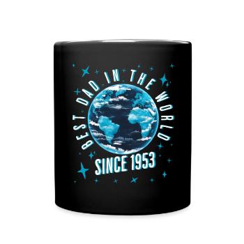 Meilleur papa du monde depuis 1953 Fête des pères - Mug uni - noir - Devant