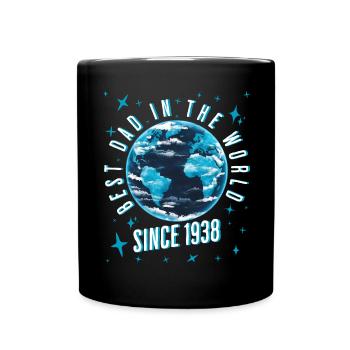 Best dad in the world since 1938 Father's Day - Full Colour Mug - black - Front