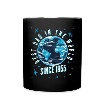 Best dad in the world since 1955 Father's Day - Full Colour Mug - black - Front