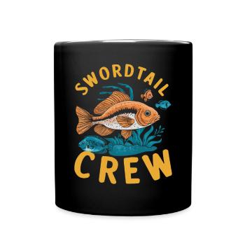 Poisson porte-épée Poisson d'aquarium d'eau douce Aquariste - Mug uni - noir - Devant