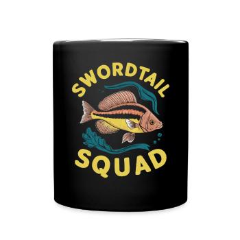 Poisson porte-épée Poisson d'aquarium d'eau douce Aquariste - Mug uni - noir - Devant