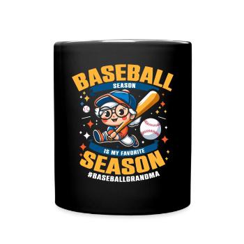 Journée des grands-parents de grand-mère de baseball - Mug uni - noir - Devant