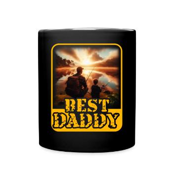Bester Papa - Tasse einfarbig - Schwarz - Vorne