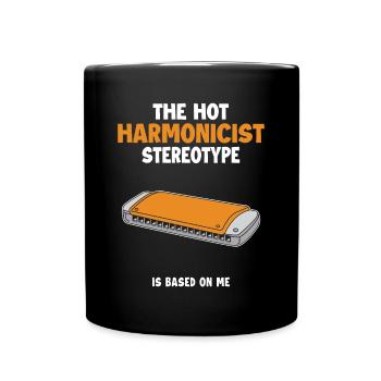Harmonicist Stereotype is Based On Me Harmonicist - Full Colour Mug - black - Front