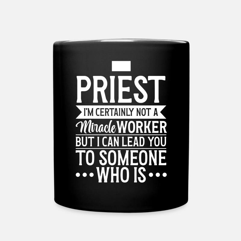 Priester Katholischer christlicher Priester - Tasse einfarbig - Schwarz