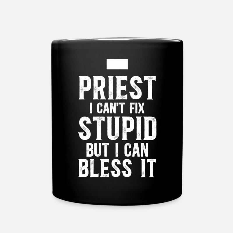 Prêtre prêtre chrétien catholique - Mug uni - noir