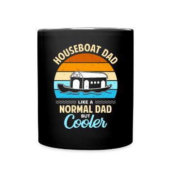 Funny Houseboat Saying - Full Colour Mug - black - Front