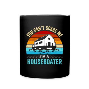 Funny Houseboat Saying - Full Colour Mug - black - Front