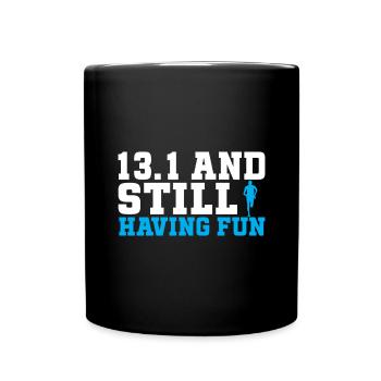 Semi-marathon 13, coureur de marathon de 1 mile - Mug uni - noir - Devant