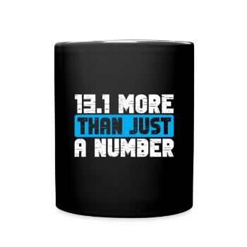 Semi-marathon 13, coureur de marathon de 1 mile - Mug uni - noir - Devant