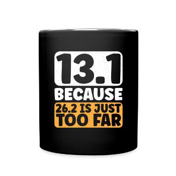 Semi-marathon 13, coureur de marathon de 1 mile - Mug uni - noir - Devant