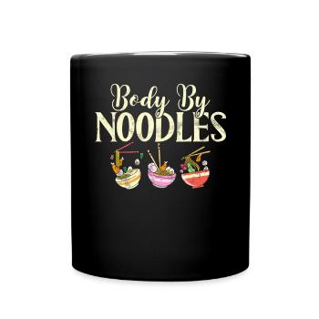 Noodle Lover Gifts - Tasse einfarbig - Schwarz - Vorne