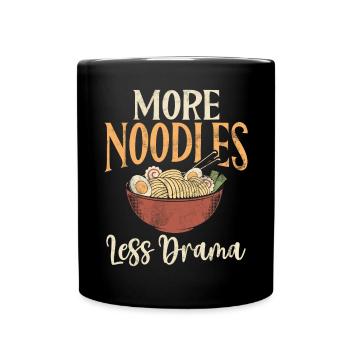 Noodle Lover Gifts - Tasse einfarbig - Schwarz - Vorne