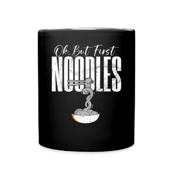 Noodle Lover Gifts - Tasse einfarbig - Schwarz - Vorne