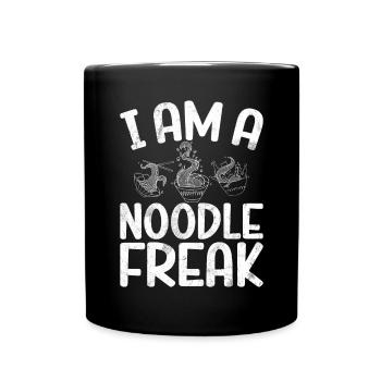 Noodle Lover Gifts - Tasse einfarbig - Schwarz - Vorne