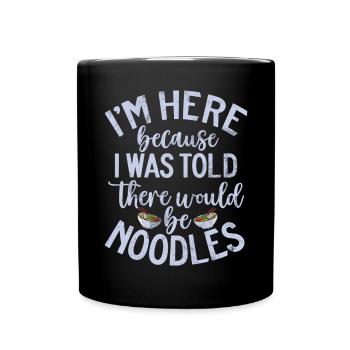 Noodle Lover Gifts - Tasse einfarbig - Schwarz - Vorne