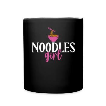 Noodle Lover Gifts - Tasse einfarbig - Schwarz - Vorne