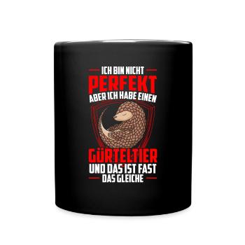 Armadillo is not perfect Armadillo Armadillo - Full Colour Mug - black - Front