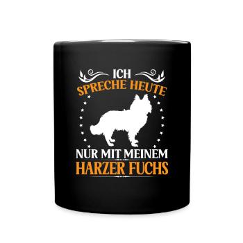 Harzer Fuchs Talk only to Old German Herding Dog - Full Colour Mug - black - Front