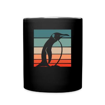 Penguin Kawaii Penguin Cute - Full Colour Mug - black - Front