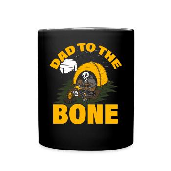 Papa jusqu’à l’os - Mug uni - noir - Devant