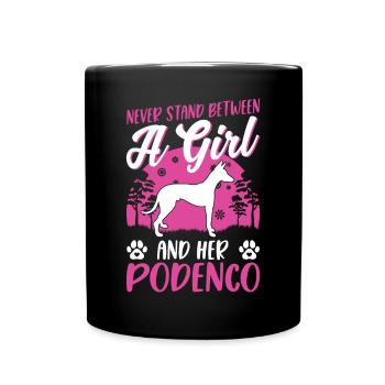 Podenco Girl Lévrier espagnol Ibizan Hound - Mug uni - noir - Devant