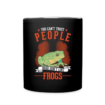 Grenouille cadeau Grenouille arboricole - Mug uni - noir - Devant