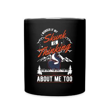 Skunk Gift - Full Colour Mug - black - Front