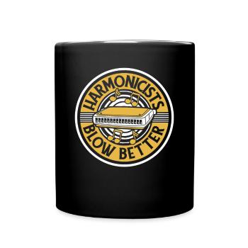 Harmonicists Blow Better Mouth Harp Harmonist - Full Colour Mug - black - Front
