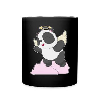 Ailes d’ange de panda - Mug uni - noir - Devant