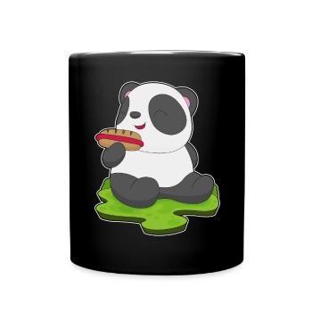 Hot-dog Panda - Mug uni - noir - Devant