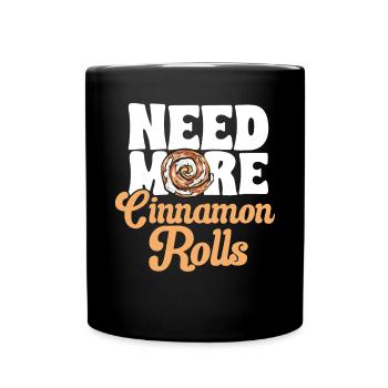 Cinnamon roll - Full Colour Mug - black - Front