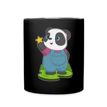 Étoile Panda - Mug uni - noir - Devant