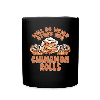 Cinnamon roll - Full Colour Mug - black - Front