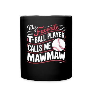 Baseball Oma Großmutter Großelterntag - Tasse einfarbig - Schwarz - Vorne