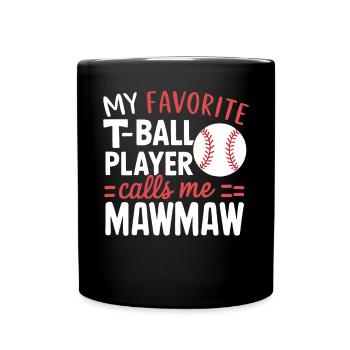 Journée des grands-parents de grand-mère de baseball - Mug uni - noir - Devant