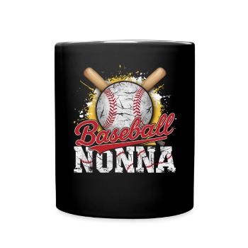 Baseball Oma Großmutter Großelterntag - Tasse einfarbig - Schwarz - Vorne